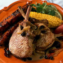 Pork Chops with Raisins and Ancho Chiles