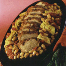 Sage Roasted Pork Tenderloin and Beans