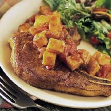 Salsa Pork Chops and Potato Skillet Dinner