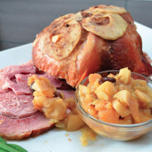 Slow Cooker Ham with Apple Sauce