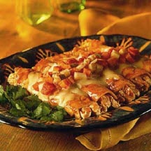 Chicken Enchiladas with Pickled Vegetables