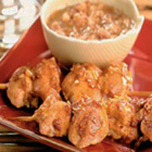 Chicken Satay with Hazelnut Sauce