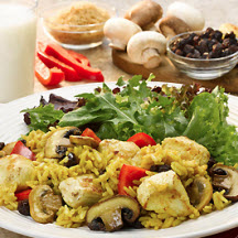Curried Chicken with Raisins and Mushrooms