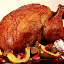 Roast Turkey with Cranberry Honey Glaze