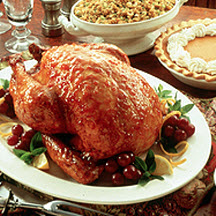Southern Roast Turkey with Bourbon Peach Glaze