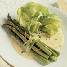 View the recipe Asparagus Bundles with Camembert Dressing. Asparagus Bundles with Camembert Dressing