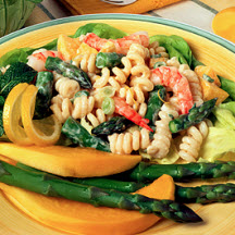 Asparagus, Papaya, Shrimp 'n' Pasta Salad
