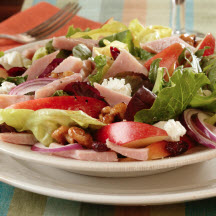 Autumn Apple, Ham and Goat Cheese Salad
