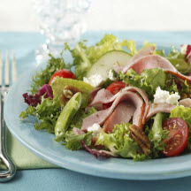 Chopped Salad with Ham and Goat Cheese