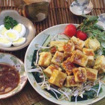 Cucumber and Fried Tofu Salad