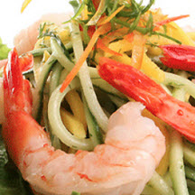 Cucumber, Mango and Wild Shrimp Salad