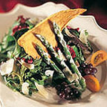 Goodfellows Asparagus Salad with Parmesan Crackers