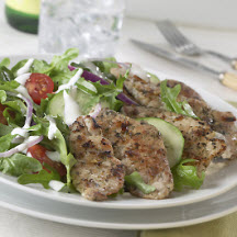 Greek Salad with Pork