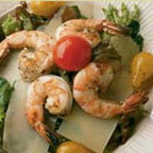 View the recipe Jerked Prawns Salad with Parmesan Dressing. Jerked Prawns Salad with Parmesan Dressing