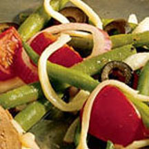 View the recipe Mozzarella and Green Bean Salad. Mozzarella and Green Bean Salad