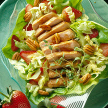Pork and Pecan Salad with Honey-Balsamic Dressing