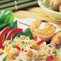 Savory Asian Noodle & Walnut Salad