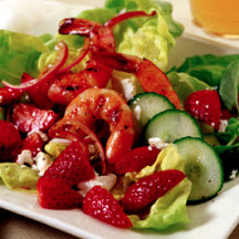 Strawberry Shrimp and Feta Salad