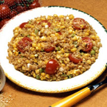 Toasted Corn and Bulgur Salad