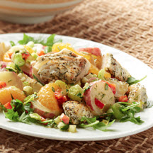 Warm Halibut Potato Salad