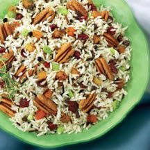 Wild Rice Salad with Pecans and Preserved Fruits