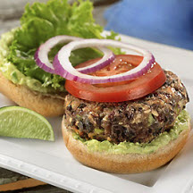 View the recipe Black Bean Burgers with Avocado-Lime Mayonnaise. Black Bean Burgers with Avocado-Lime Mayonnaise