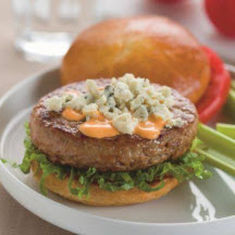View the recipe Buffalo Turkey Burgers. Buffalo Turkey Burgers
