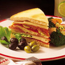 Butterkase Focaccia Antipasto Sandwiches