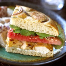 Chicken, Boursin and Watermelon Sandwich