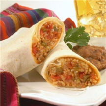 Chorizo and Rice Burritos