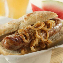 View the recipe Grilled Bratwurst with Onion Marmalade. Grilled Bratwurst with Onion Marmalade