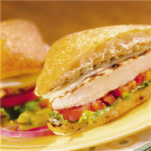 Grilled Chicken Sandwiches with Pesto Mayo