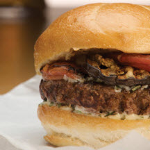 Grilled Lamburgers with Lemon-Rosemary Aioli