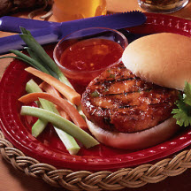Honey-Glazed Salmon Burgers