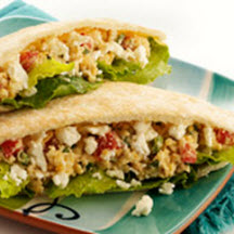 Minted Veggie Pita Pockets with Feta