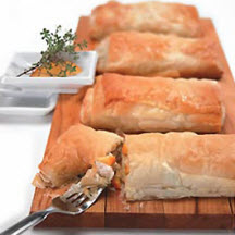 View the recipe Peachy Chicken Phyllo Pockets. Peachy Chicken Phyllo Pockets