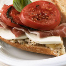 Prosciutto Panini with Mozzarella and White Bean Purée