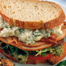 Smoked Turkey Cobb Sandwich with Blue Cheese Mayonnaise
