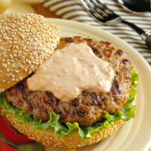 Spicy Asian Ground Pork Burgers