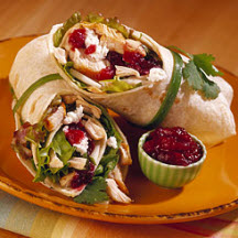 Spicy Cranberry Turkey Wrap