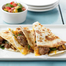 Spicy Pork Quesadillas