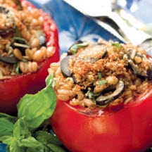 Baked Tomatoes with Olives