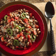 View the recipe Black-Eyed Peas with Jalapeño and Tomatoes. Black-Eyed Peas with Jalapeño and Tomatoes