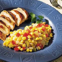 Corn with Tomatoes and Green Chiles