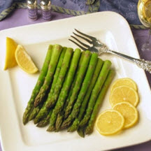 Fresh Asparagus Baked in Wine Sauce