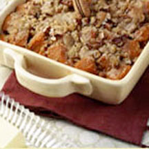 Maple-Glazed Yams with Butter Pecan Topping