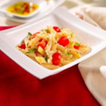 Penne with Fresh Cherry Tomatoes and Basil