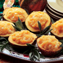 Potatoes and Parsnips in Acorn Squash Bowls