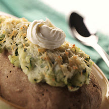 Twice-Baked Potatoes with Greens and Mascarpone
