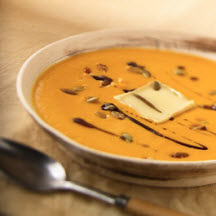 Calabaza Soup with Limburger Cheese